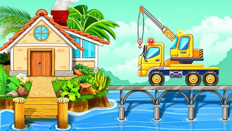 Build a House-Kids Truck Games Скриншот 0