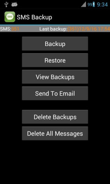 Super Backup: SMS and Contacts Ảnh chụp màn hình 0