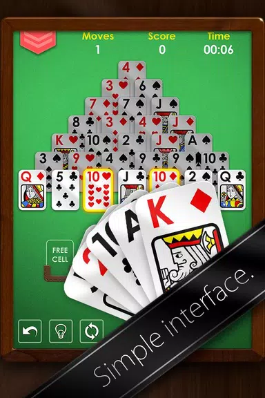 Pyramid Solitaire Premium Card Screenshot 1