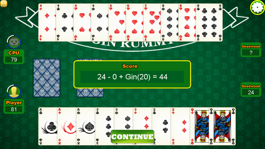 Gin Rummy Pabroton Schermafbeelding 2