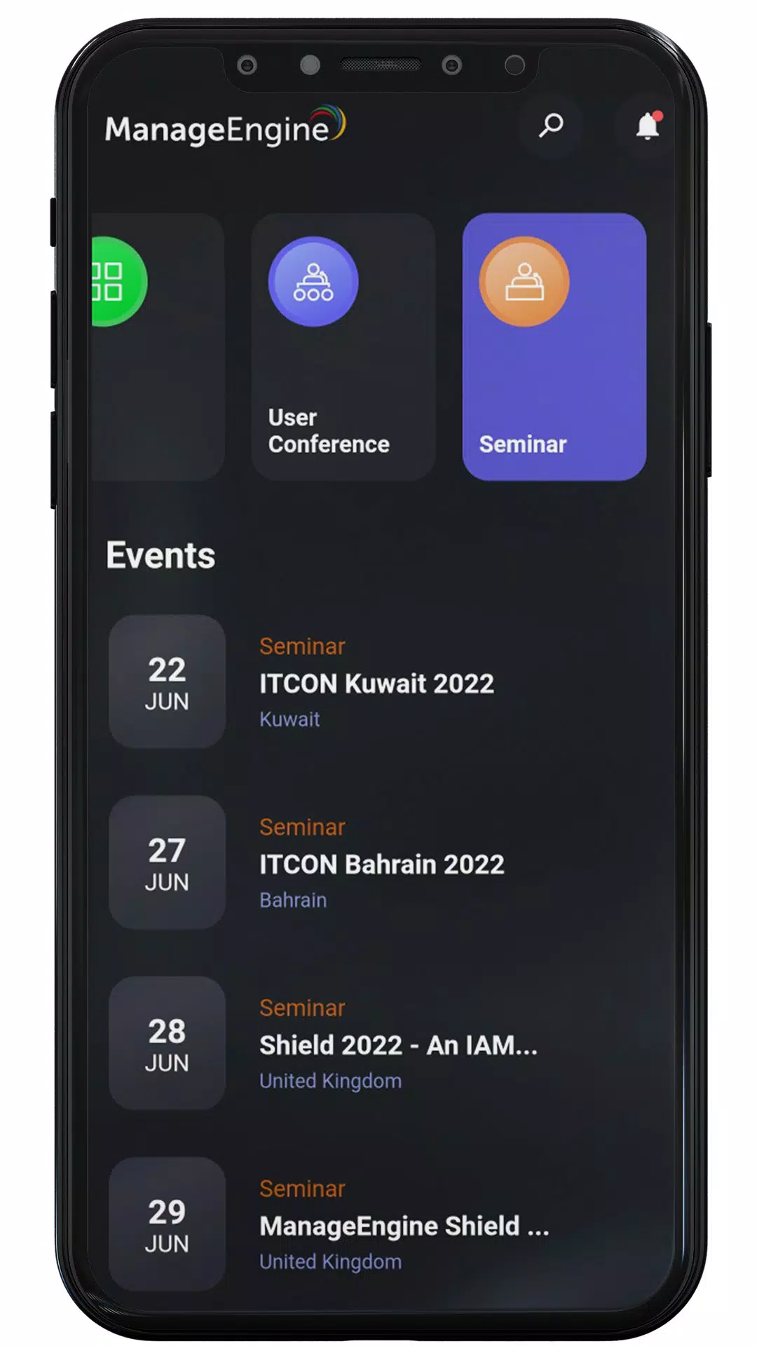 ManageEngine Events ภาพหน้าจอ 2