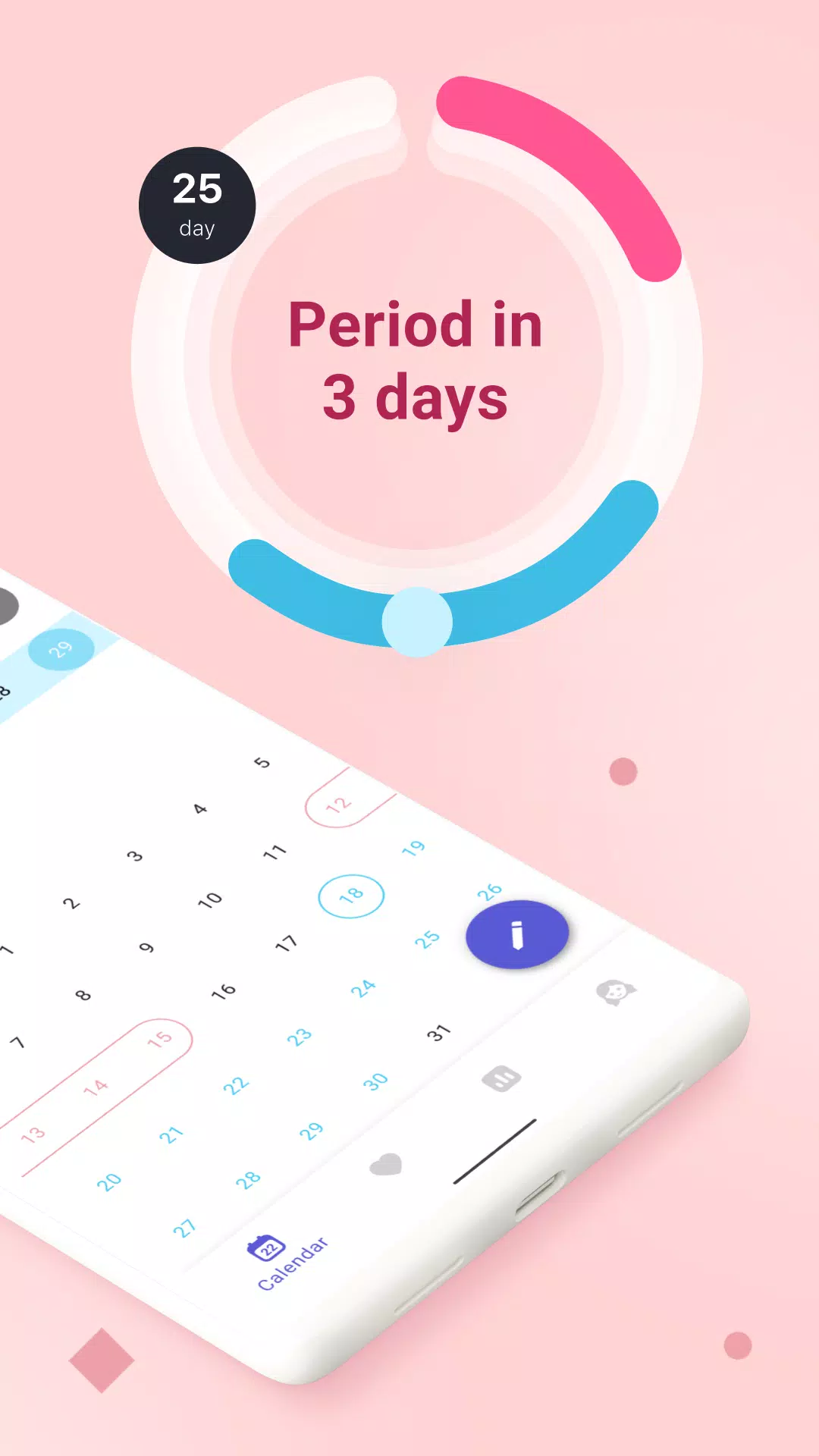 Clover - Periodenkalender Screenshot 1