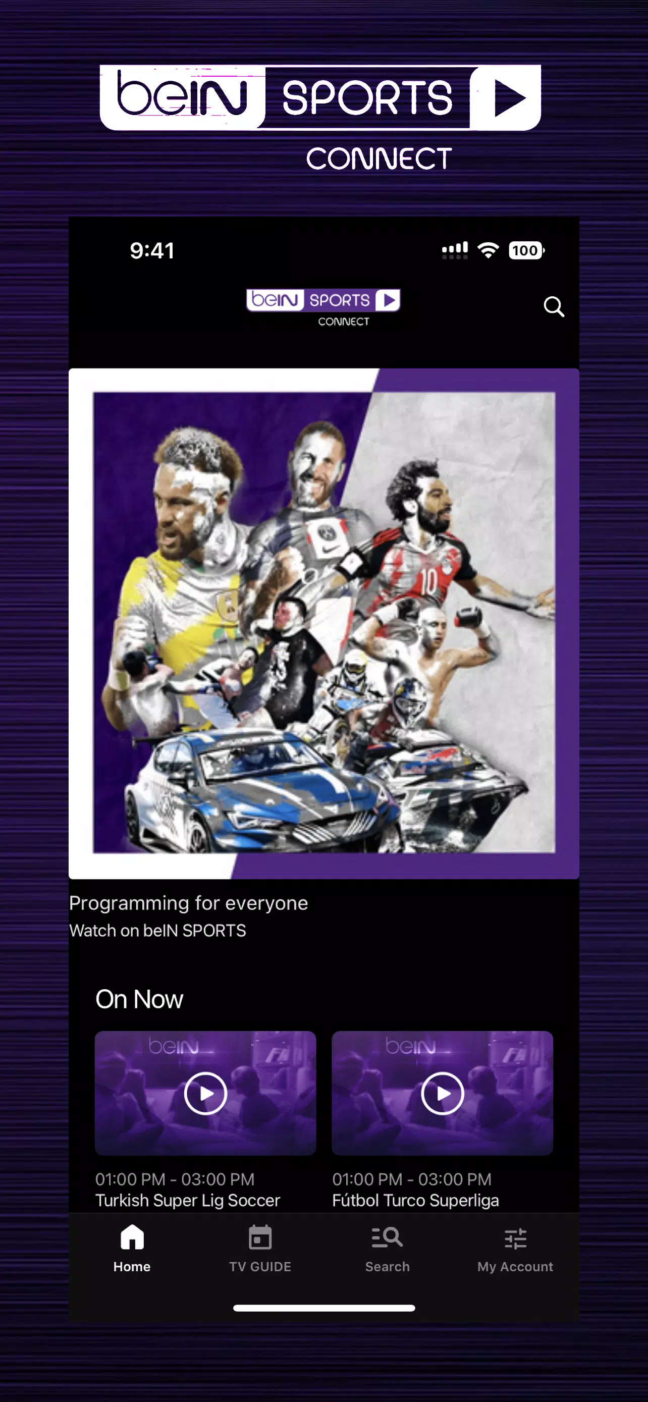 beIN SPORTS CONNECT Скриншот 0