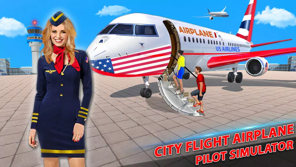 US Pilot Flight: Plane Games Tangkapan skrin 1