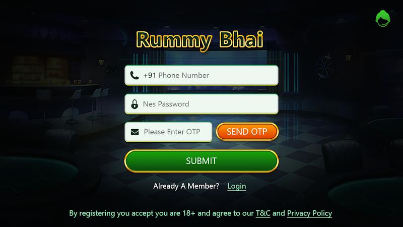 Rummy Bhai: Online Card Game Ảnh chụp màn hình 1