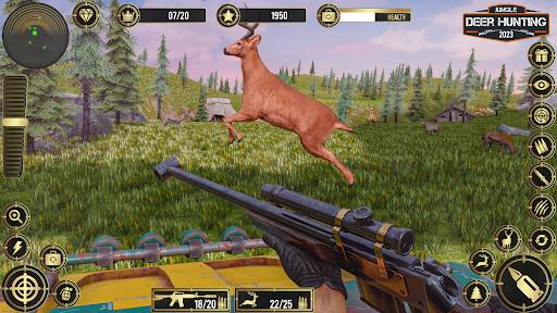 Jungle Deer Hunting Games 3D ภาพหน้าจอ 0