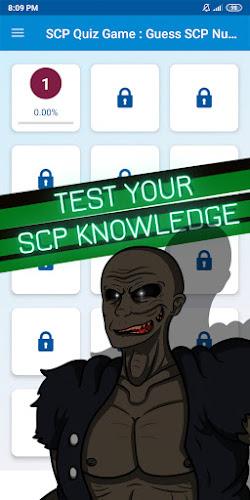 scp quiz game Ekran Görüntüsü 1