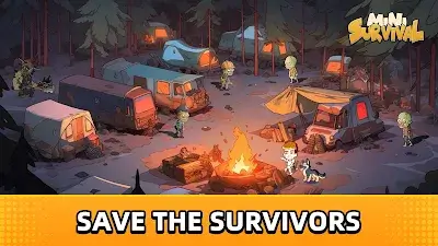 Mini Survival: Zombie Fight Tangkapan skrin 3