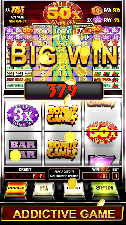 Triple Fifty Times Pay - Free Vegas Style Slots Zrzut ekranu 3