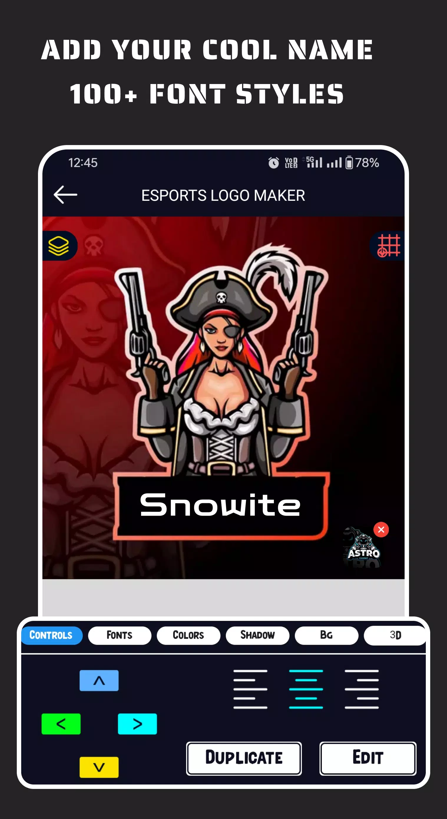 Esportify: Gaming Logo Maker Schermafbeelding 2