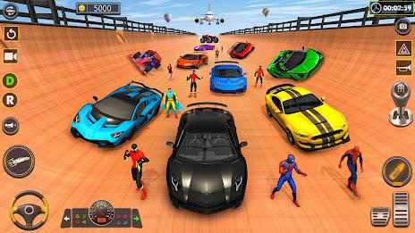 Superhero Game: Ramp Car Stunt應用截圖第1張