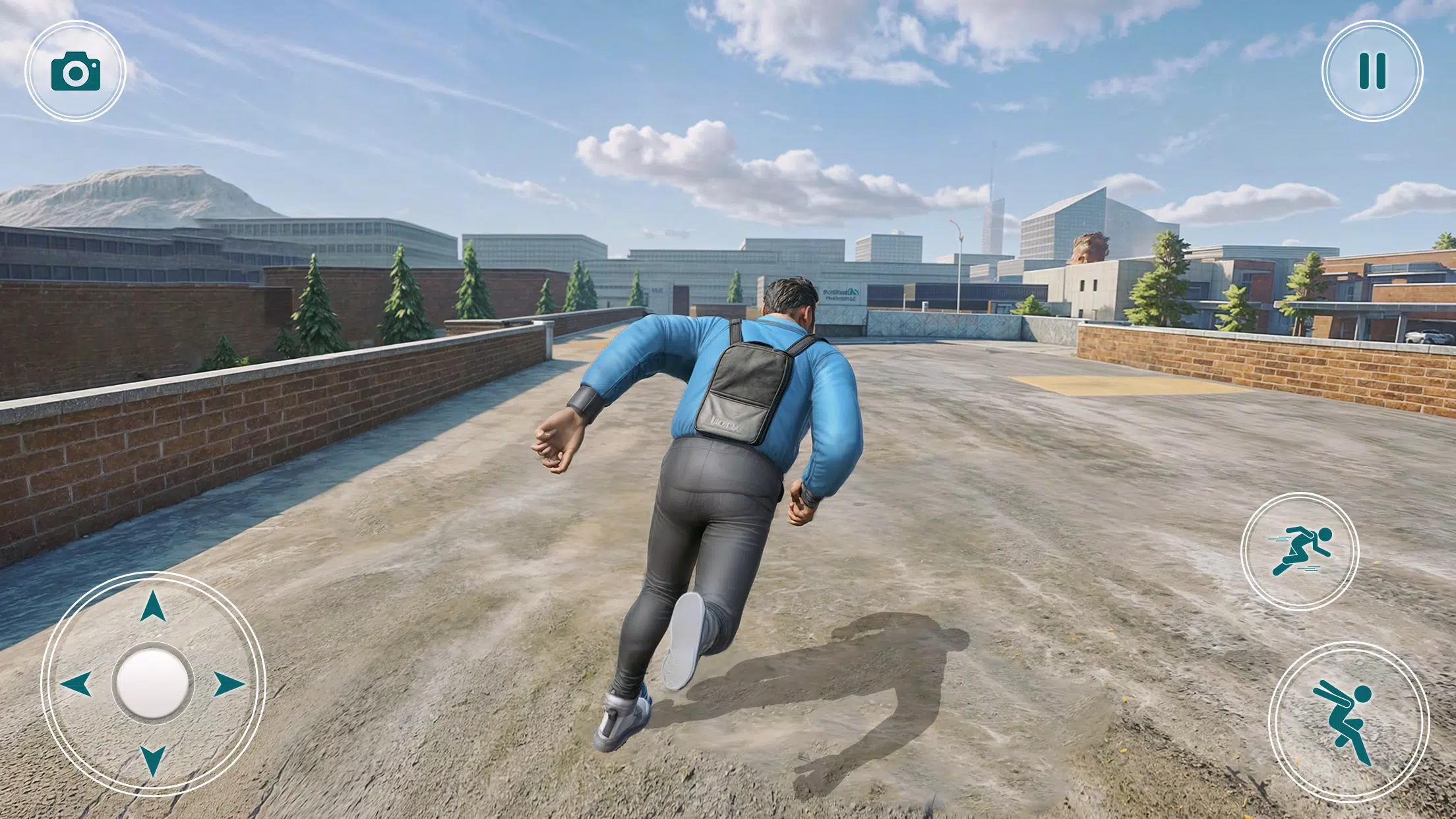 Going Up Parkour Rooftop Games Captura de pantalla 2