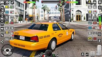 Taxi Simulator 3D-US Taxi Game स्क्रीनशॉट 3