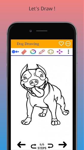 How to Draw Dog Step by Step ဖန်သားပြင်ဓာတ်ပုံ 3