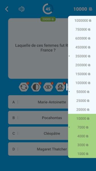 Schermata Millions Quiz - Français 3