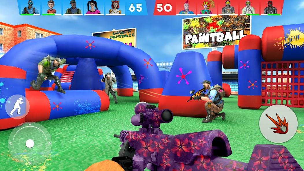 Paintball Shooting Game 3D Mod Schermafbeelding 3