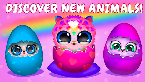 Merge Fluffy Animals: Egg pets Captura de pantalla 0