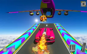 Rocket Car Racing Stunts Tangkapan skrin 1