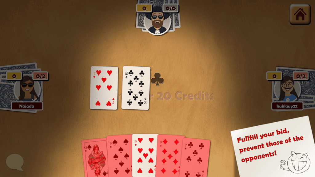 Oh Hell - Online Spades Game Ảnh chụp màn hình 1