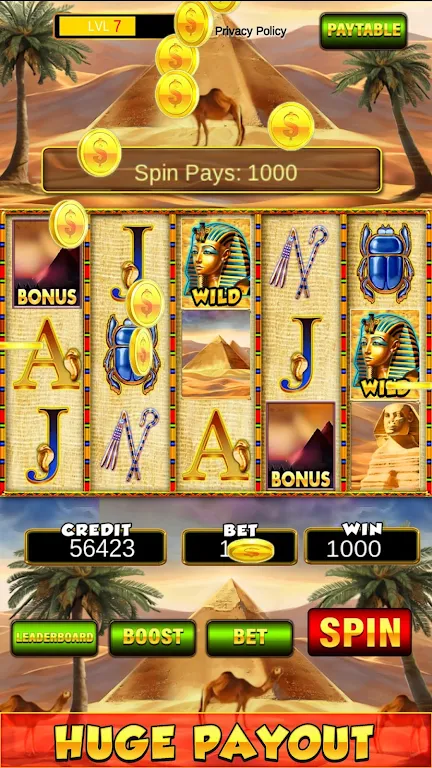 Slot Machine: New Pharaoh Slot - Casino Vegas Feel Скриншот 0