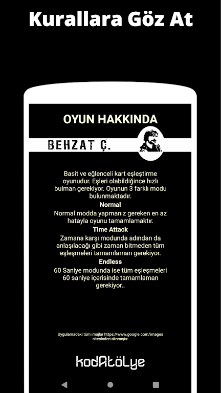 Behzat C. Card Matching Game Zrzut ekranu 3