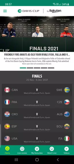 Davis Cup Schermafbeelding 0