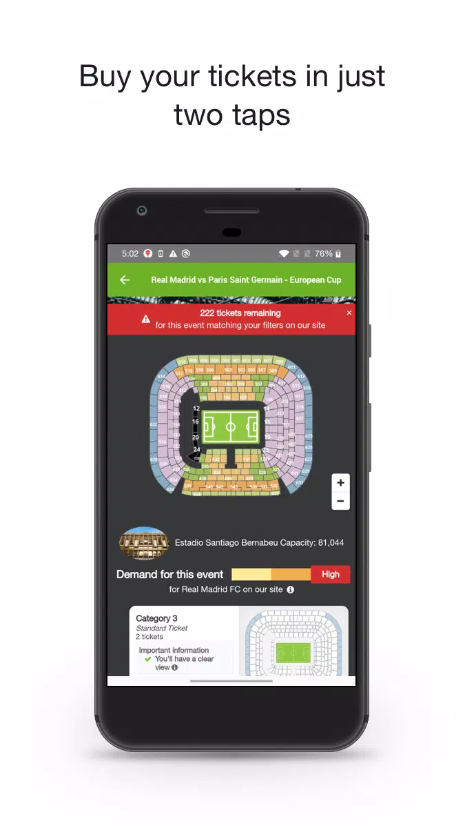viagogo Tickets Captura de pantalla 2
