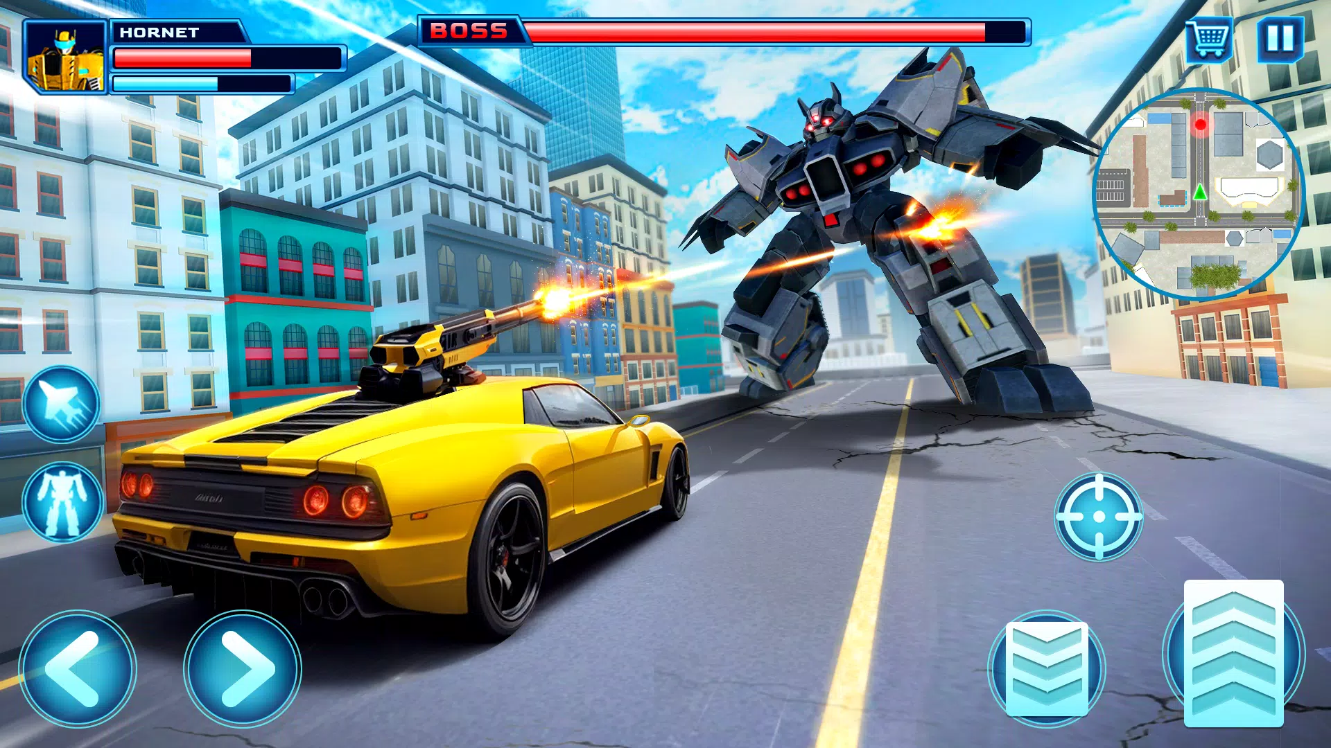 Robot Car Transform Fight Game Schermafbeelding 1