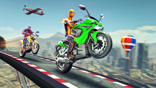 Super Hero Bike: Racing Game Captura de tela 1