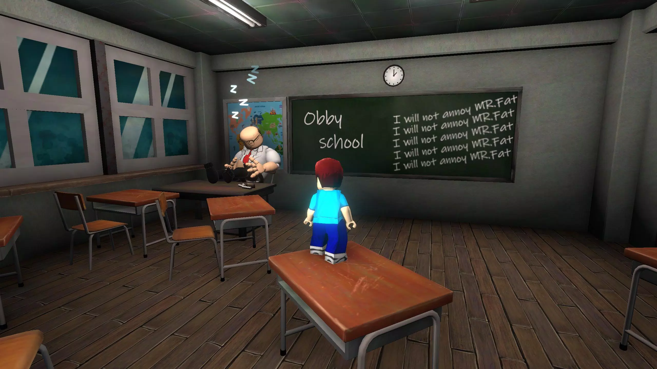 School Break: Obby Escape Ảnh chụp màn hình 0