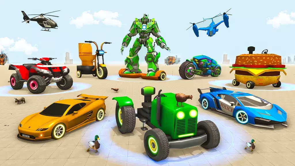 Police Tiger Robot Car Game 3d ဖန်သားပြင်ဓာတ်ပုံ 3