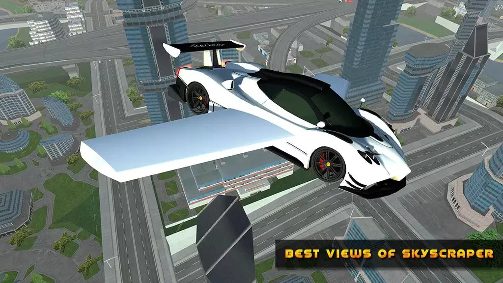 Flying Car Game driving 스크린샷 2