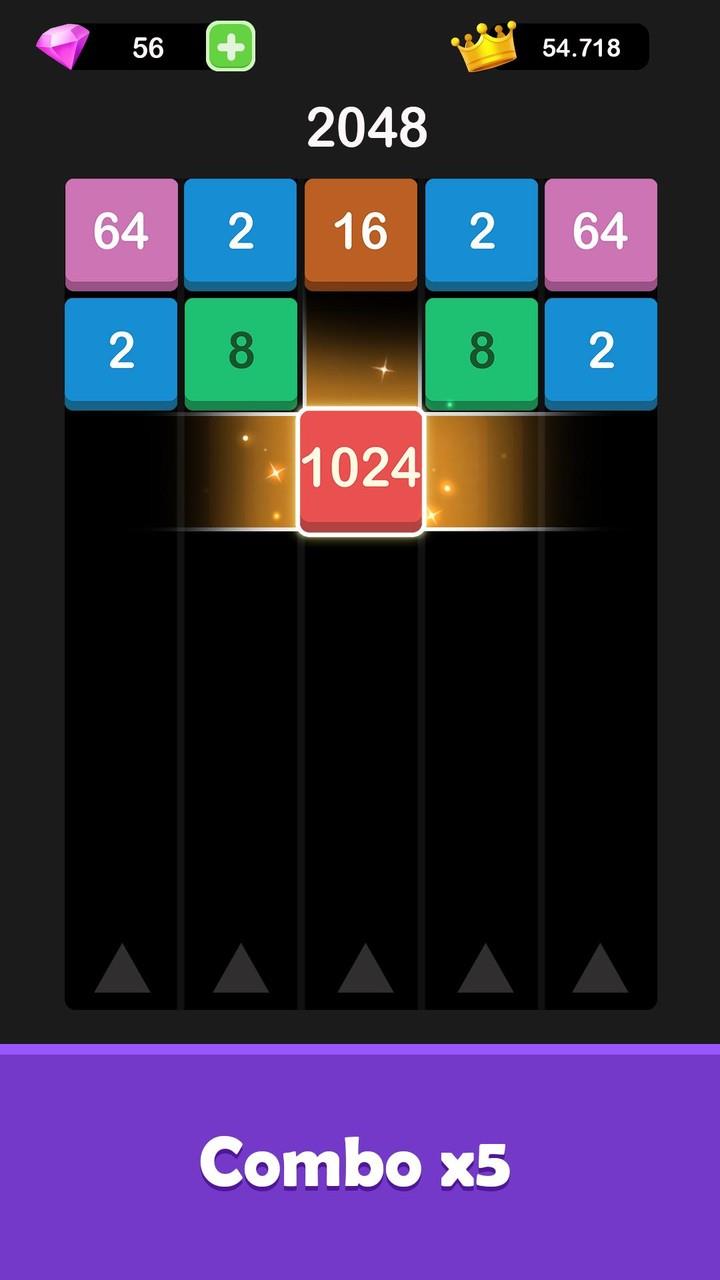 X2 Blocks: 2048 Merge Capture d'écran 2