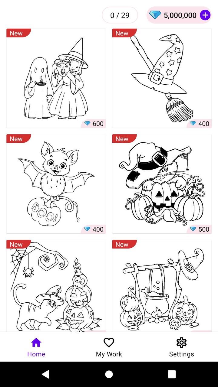 Coloring Book: Halloween Captura de tela 0