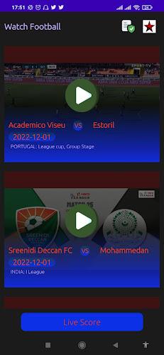 Football Live score TV Stream ဖန်သားပြင်ဓာတ်ပုံ 2