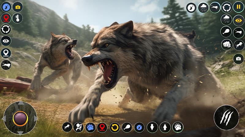 Wolf Simulator: Wild Wolf Game Скриншот 3