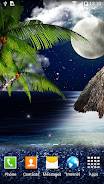 Tropical Night Live Wallpaper Zrzut ekranu 2