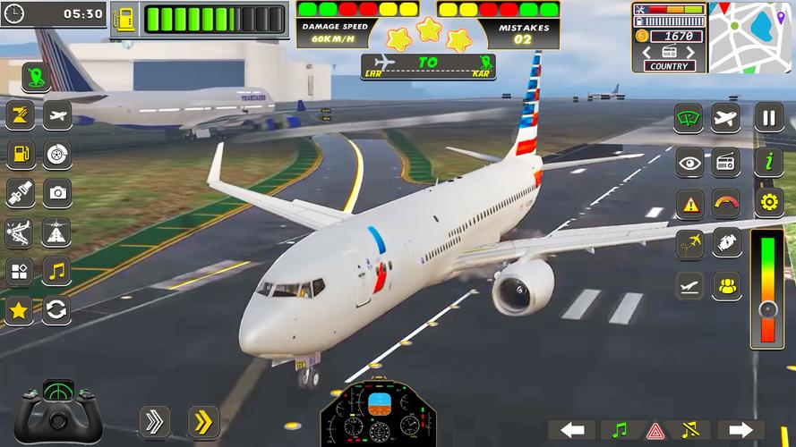 Real Flight Sim Airplane Games 스크린샷 0