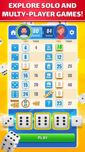 Yatzy: Dice Game Online 스크린샷 1