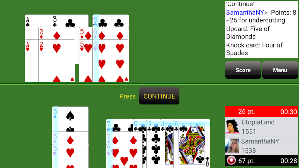 Gin Rummy Club Captura de tela 1