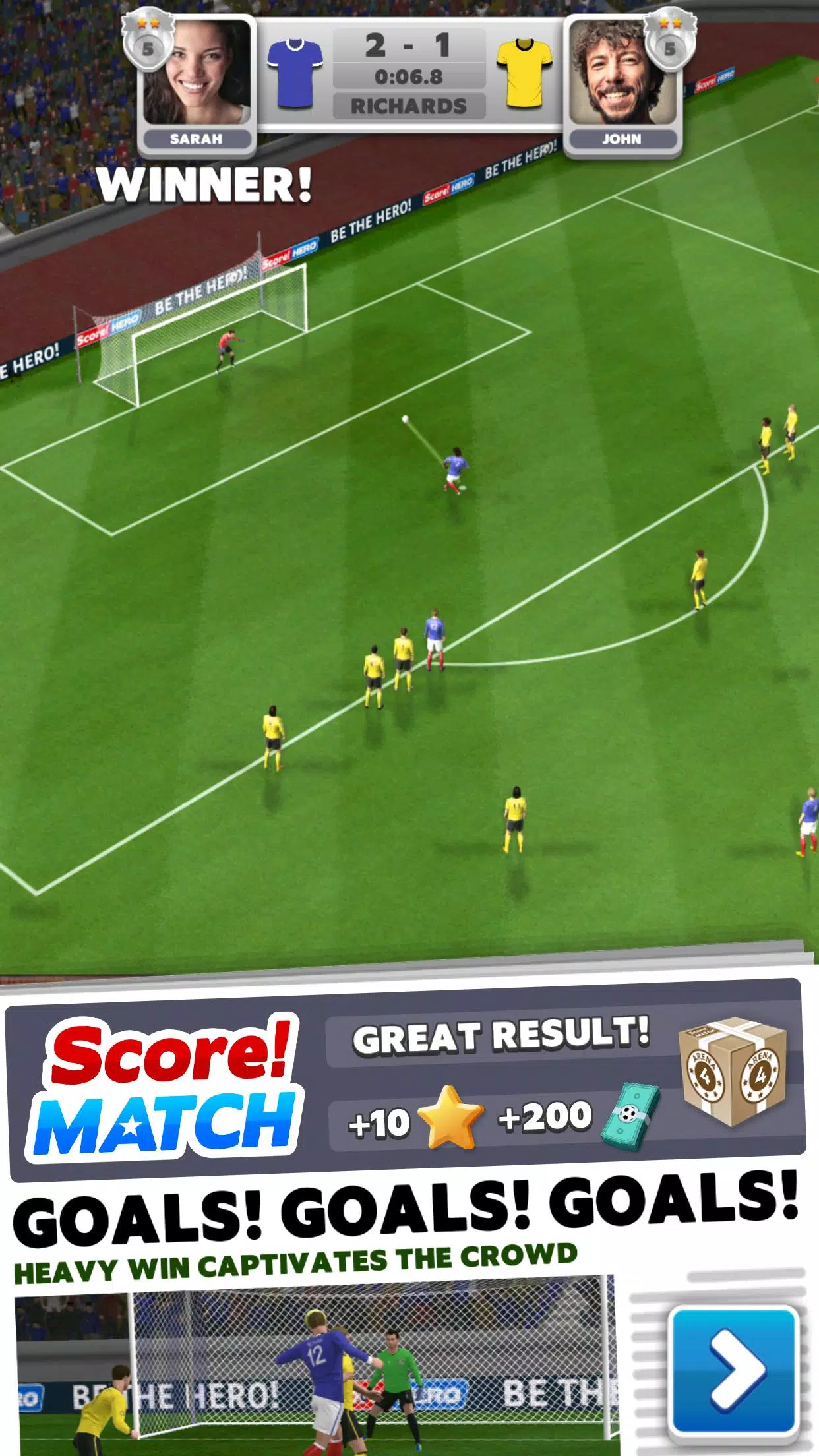 Score! Match ภาพหน้าจอ 0