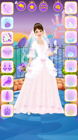 Princess Wedding Dress Up Game ဖန်သားပြင်ဓာတ်ပုံ 3