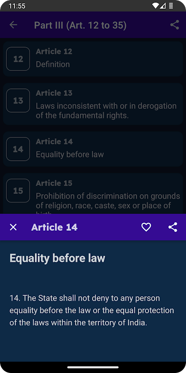 Schermata Constitution of India 2