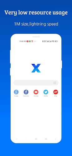 XBrowser - Mini & Super fast Ảnh chụp màn hình 0