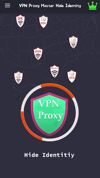 VPN Proxy Master Hide Identity Ekran Görüntüsü 1