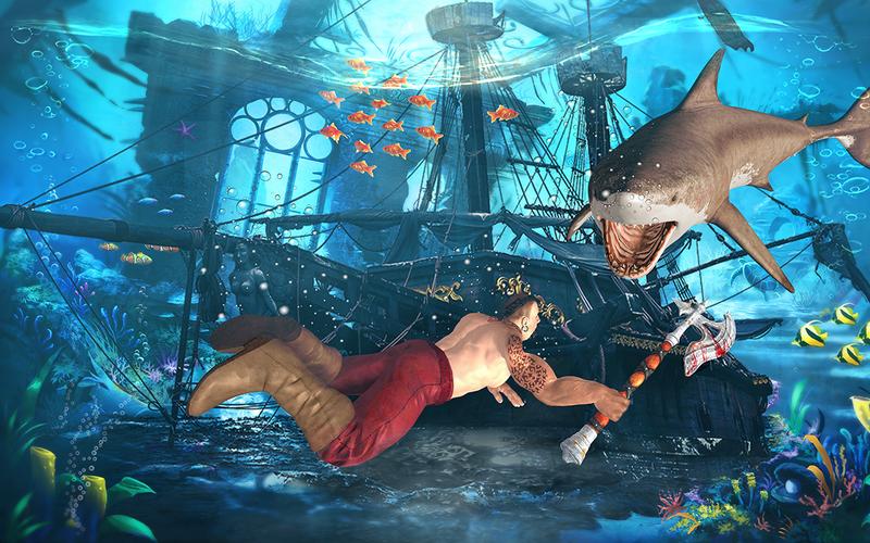 Megalodon shark fish eater 스크린샷 2