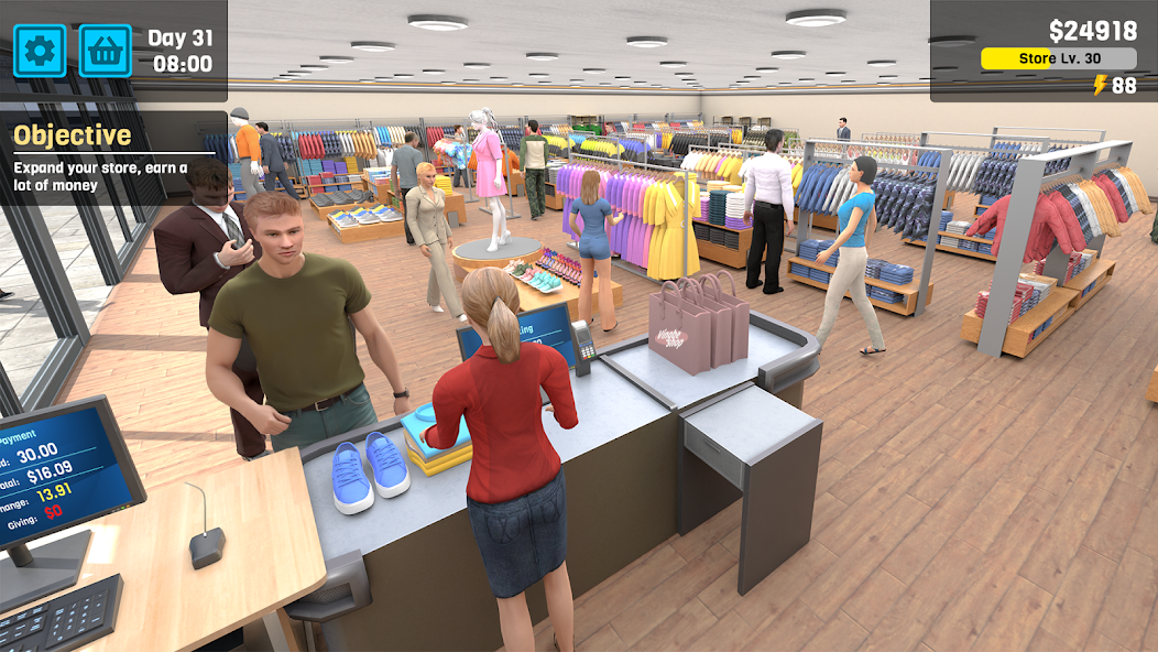 Clothing Store Simulator Mod Captura de tela 3