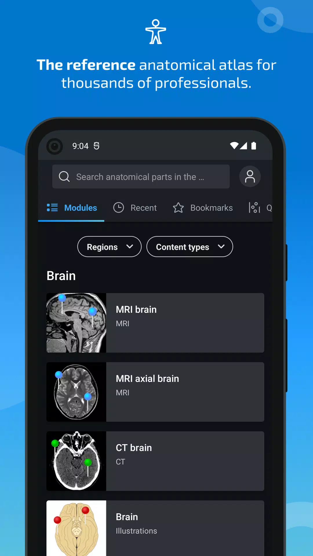 e-Anatomy ภาพหน้าจอ 0