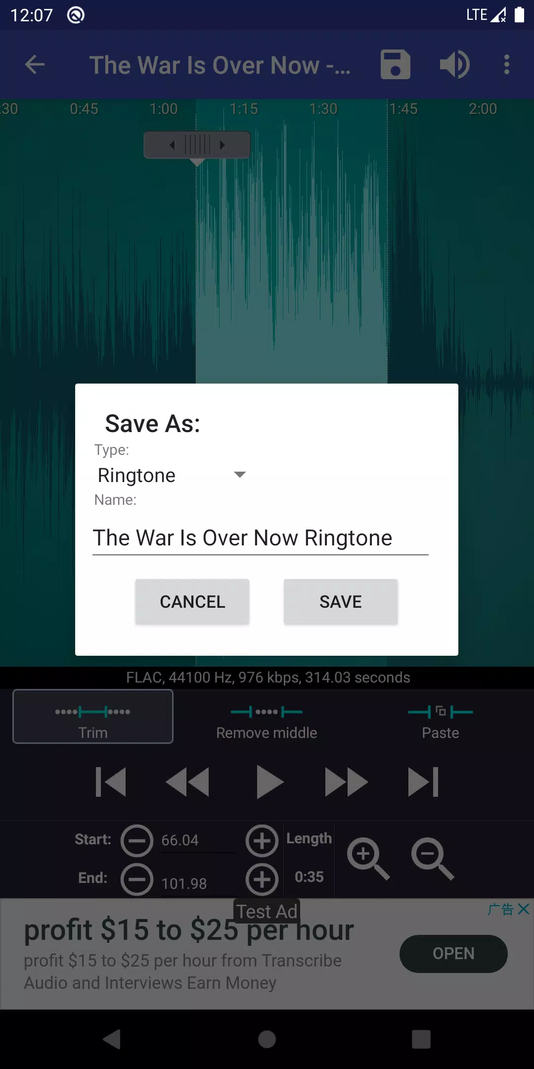 Ringtone Maker Schermafbeelding 3