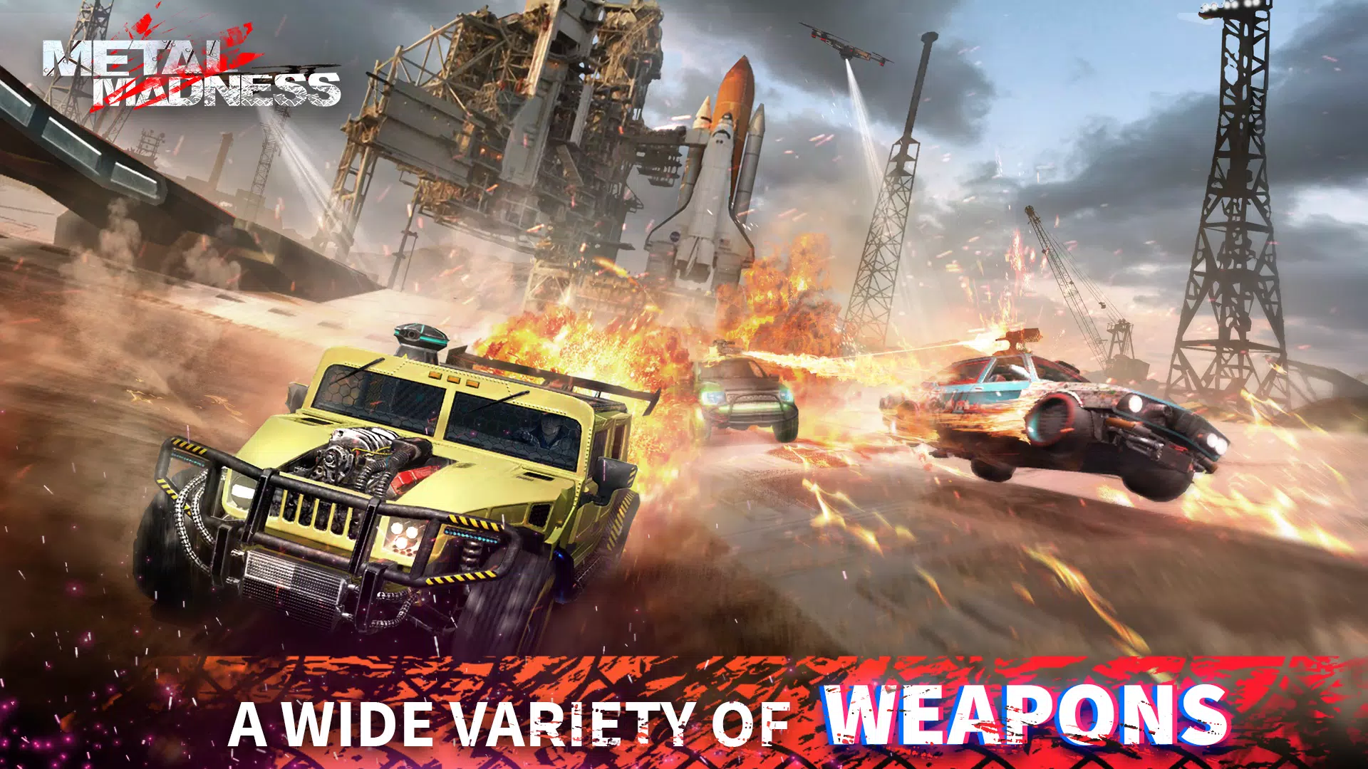 METAL MADNESS PvP: Car Shooter ဖန်သားပြင်ဓာတ်ပုံ 0